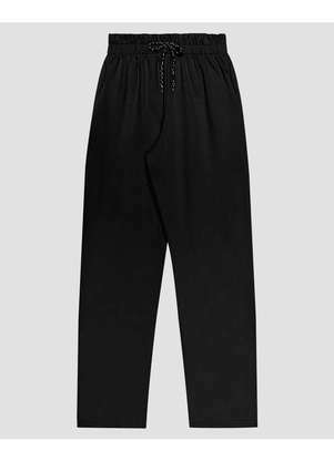 Based - Calça Juvenil Feminina em Moletom com Bolso Preto - BaseD
