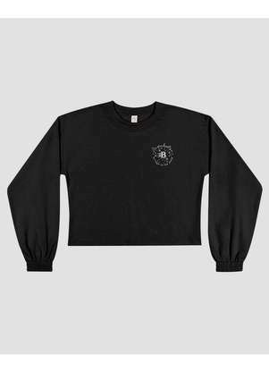 Based - Blusão Juvenil Feminino em Moletom com Estampa Preto - BaseD