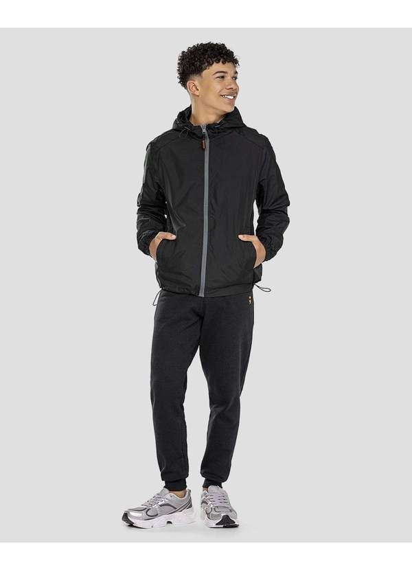 Based - Calça Jogger Juvenil Masculina em Moletom Preto
