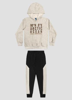 Reirex - Conjunto Blusão e Calça Bicolor Mescla - REIREX
