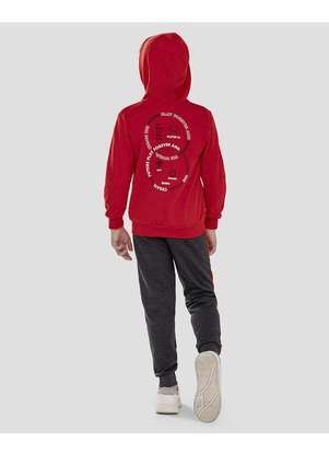 Reirex - Conjunto Infantil Menino Jaqueta Estampa Game e Calça Vermelho - REIREX