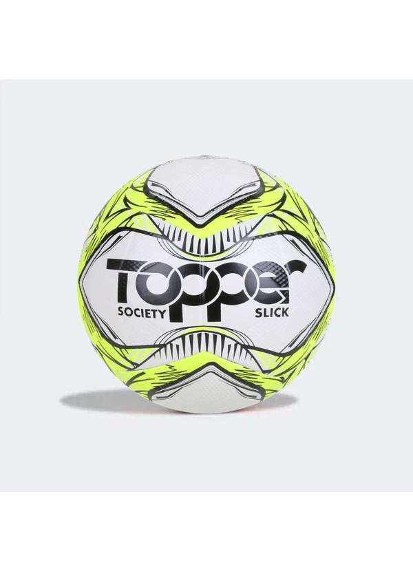 Topper - Bola Futebol Society Topper Tecnofusion Slick Amarelo