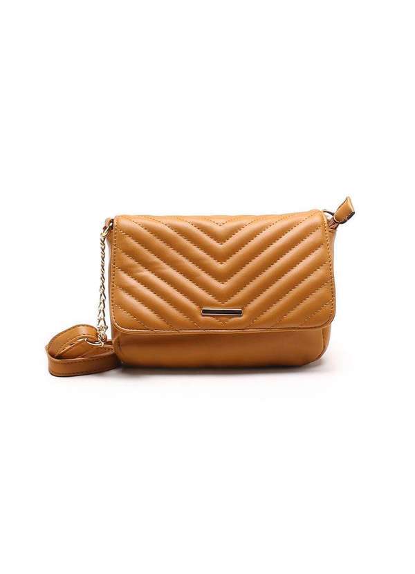 Alice Palucci - Bolsa Tiracolo Alice Palucci Alça com Corrente Caramelo
