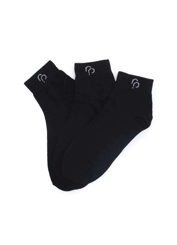 Hoahi - Kit 3 pares Meia Hoahi Rp Confort Cano Médio Preto