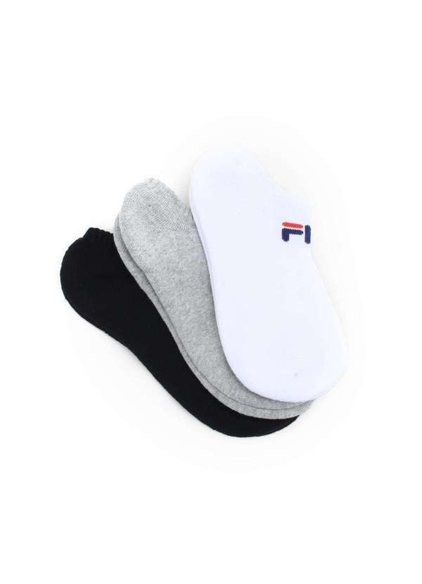 Fila - Kit 3 pares Meia Fila Cano Baixo Tripack Feminino I Branco