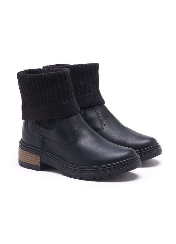 Dakota - Ankle Boot Dakota Malha Preto