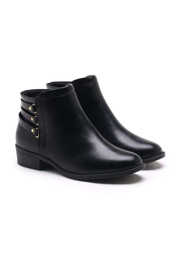 Modare - Ankle Boot Modare Bico Redondo Preto