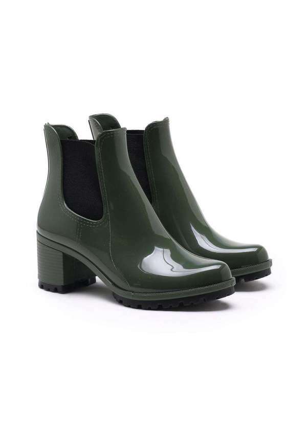 Twin Set - Ankle Boot Twin Set Verniz Verde Escuro