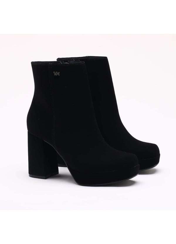 Via Marte - Ankle Boot Via Marte Nobuck Meia Pata Preto