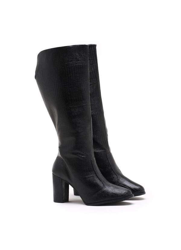 Vizzano - Bota Cano Alto Vizzano Lezard Preto