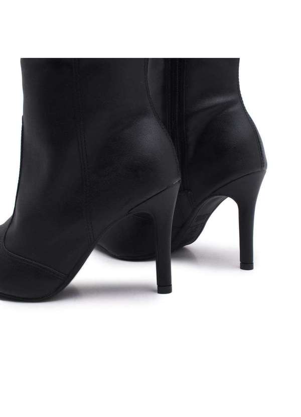 Bota Coturno Salto Fino Botas Cano Curto Salto Alto Bota Coturno