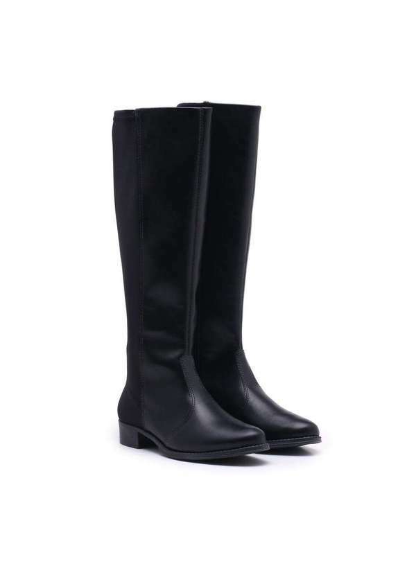 Beira Rio - Bota Montaria Beira Rio com Tecido Elastico Preto