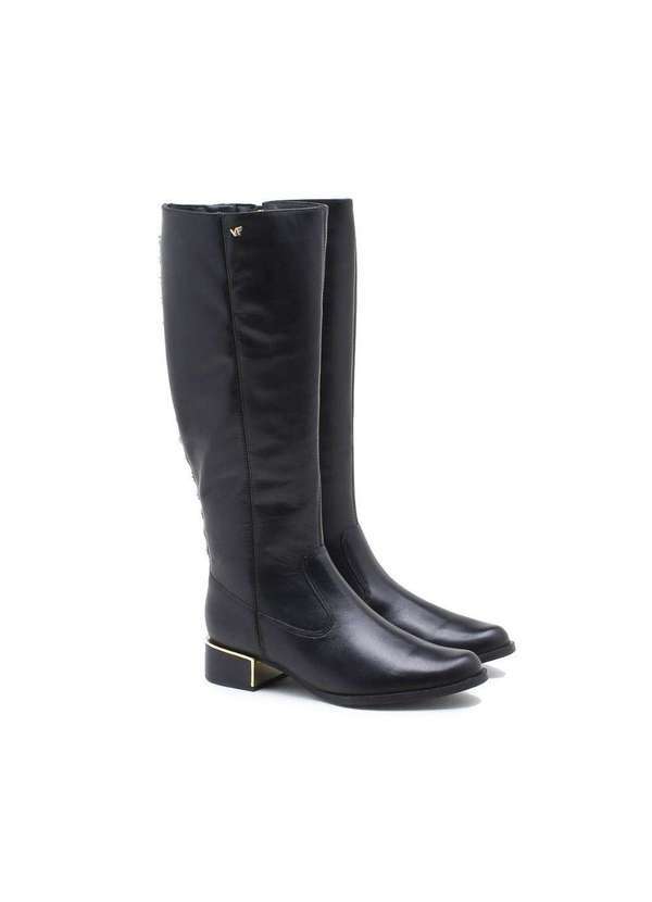 Verofatto - Bota Montaria Verofatto Manuela Tachas Couro Preto
