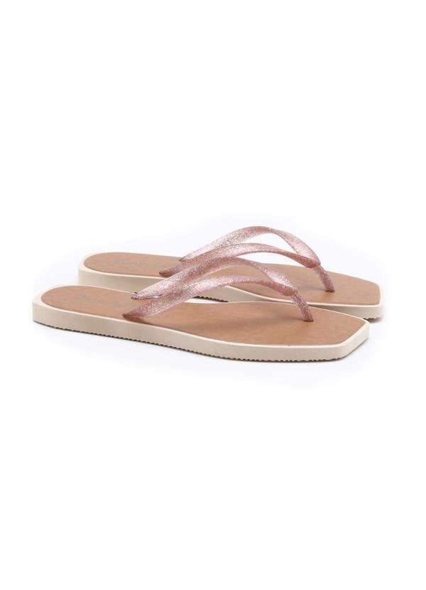 Twin Set - Chinelo Twin Set Bico Quadrado Nude