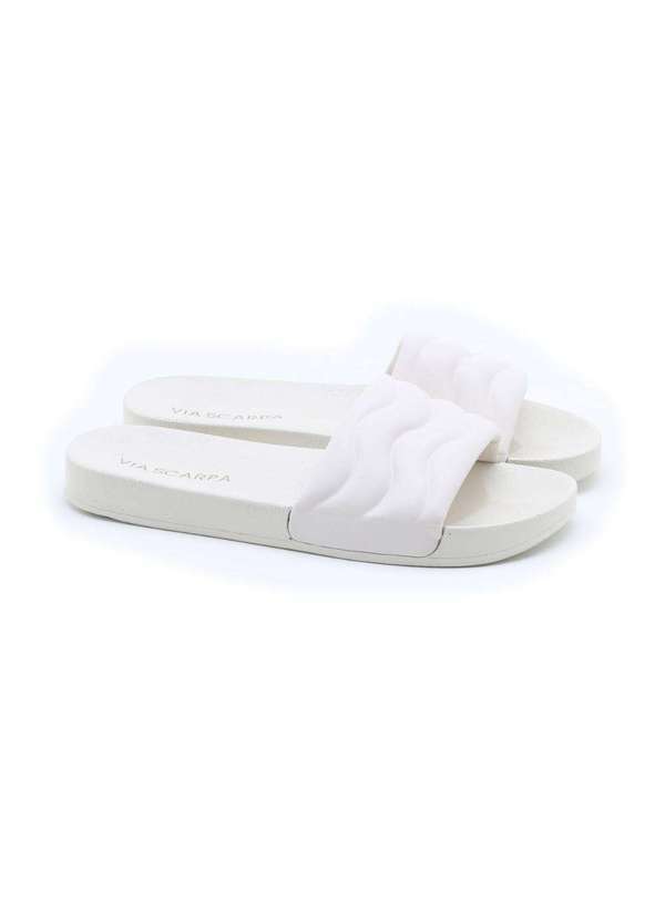 Via Scarpa - Slide Via Scarpa Textura Branco