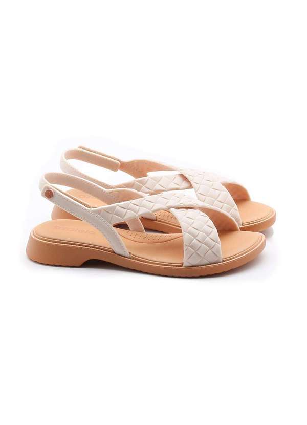 Azaleia - Sandália Rasteira Azaleia Simone Off White