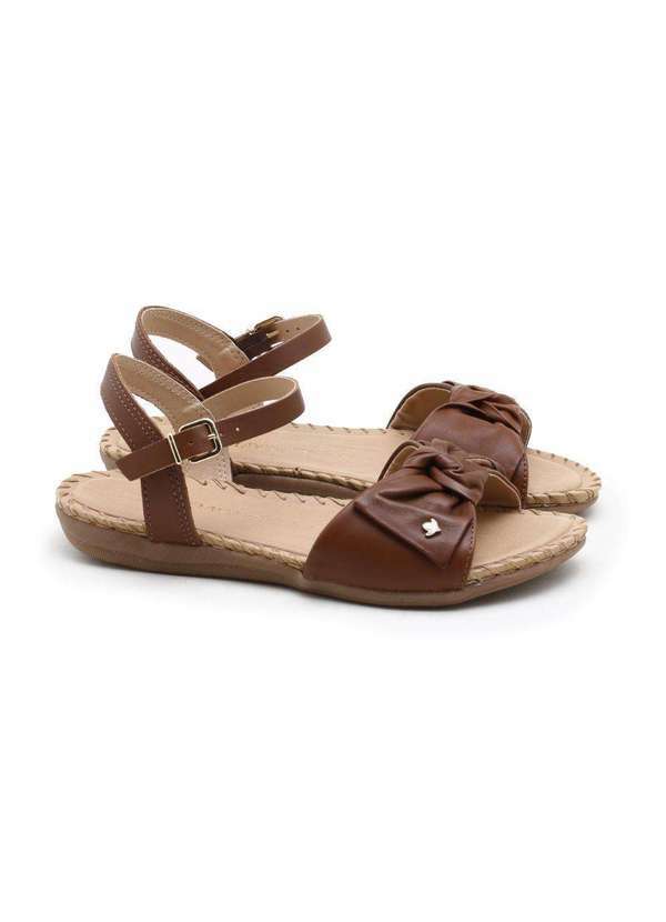 Cravo & Canela - Sandália Rasteira Cravo Canela Liz Couro Marrom