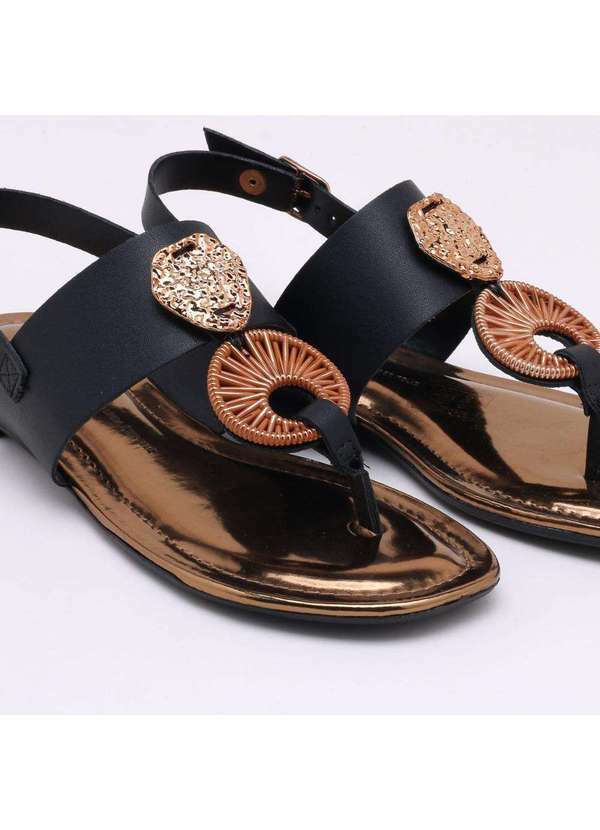 Dakota - Sandália Rasteira Dakota a Preto