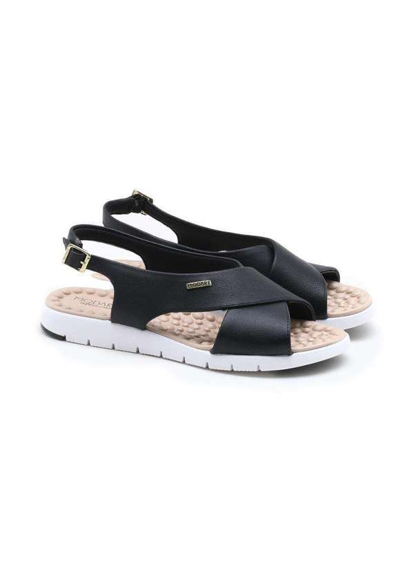 Modare - Sandália Rasteira Modare Ultra Conforto Preto