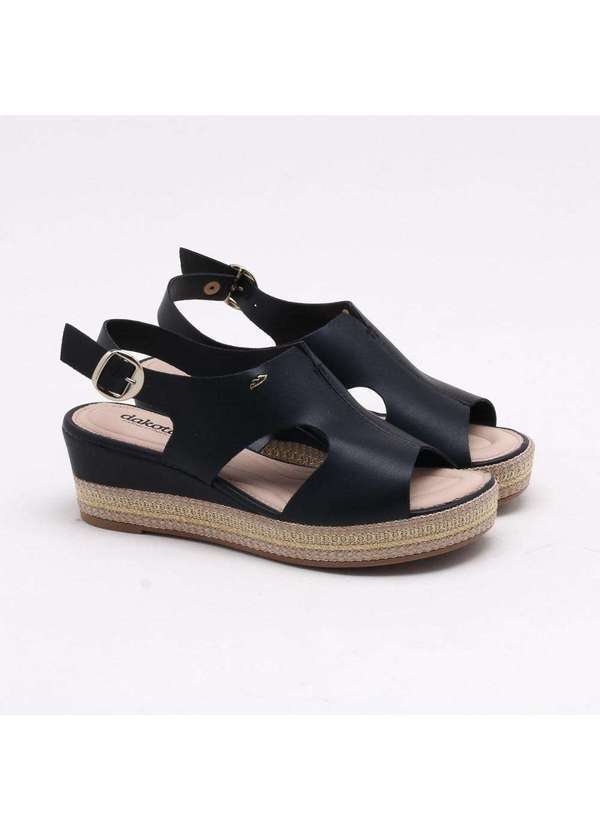 Dakota - Sandália Anabela Dakota Preto