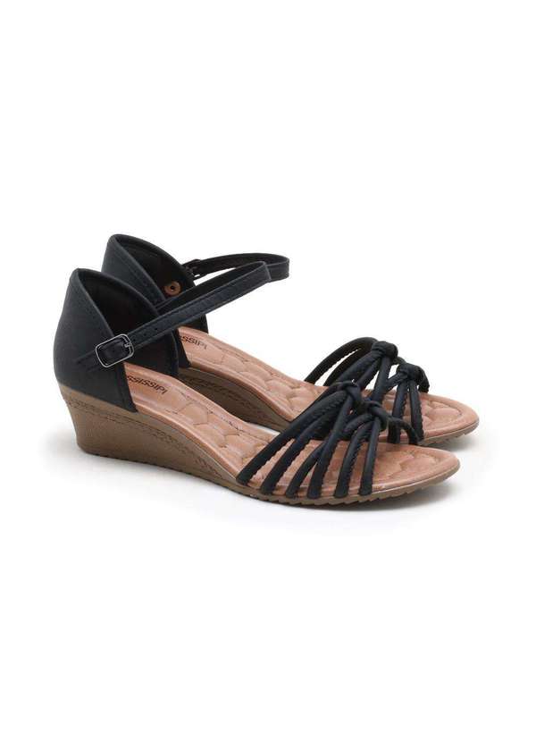 Mississipi - Sandália Mississipi Anabela Preto 1
