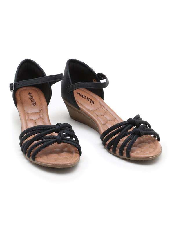 Mississipi - Sandália Mississipi Anabela Preto 4