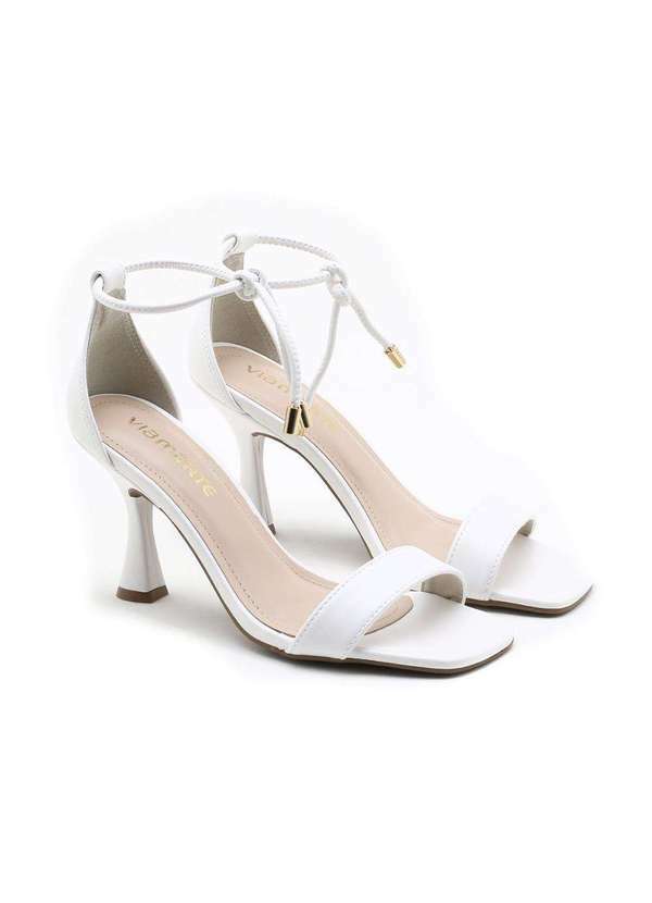 Via Marte - Sandália Via Marte Salto Vintage Branco