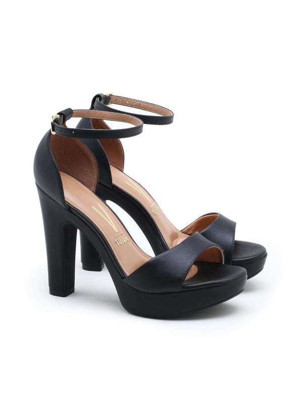 Sandália Preta Sandalia Vizzano Meia Pata Nobuck Vizzano Sandália