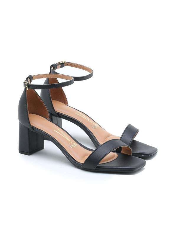 Vizzano - Sandália Vizzano Salto Bloco Preto