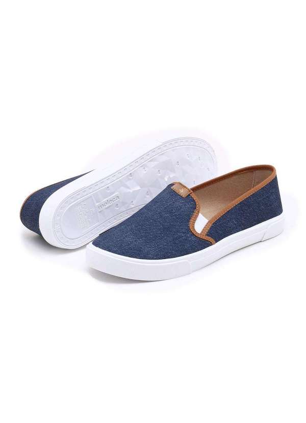 Moleca - Slipper Moleca Jeans Azul 3