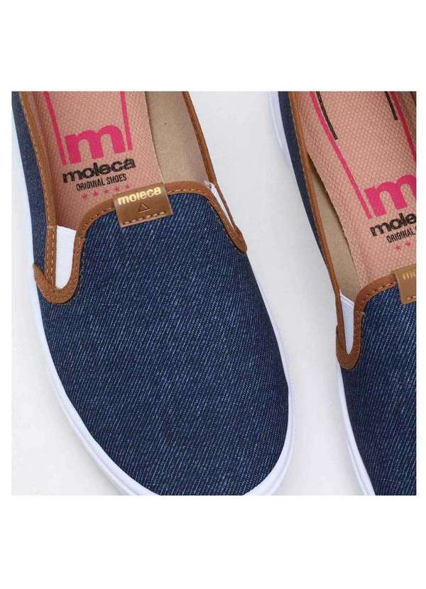 Moleca - Slipper Moleca Jeans Azul 4