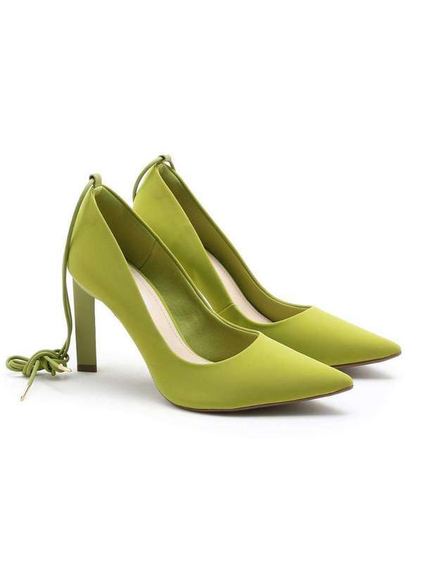 Bebecê - Scarpin Bebecê Amarração Verde