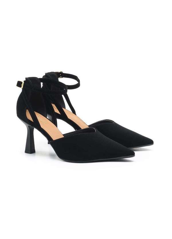 Bebecê - Scarpin Bebecê Salto Vintage Nobuck Preto
