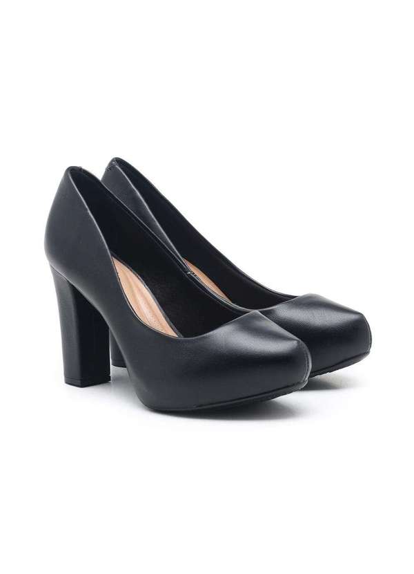 Beira Rio Scarpin Meia Pata Salto Alto Beira Rio Preto