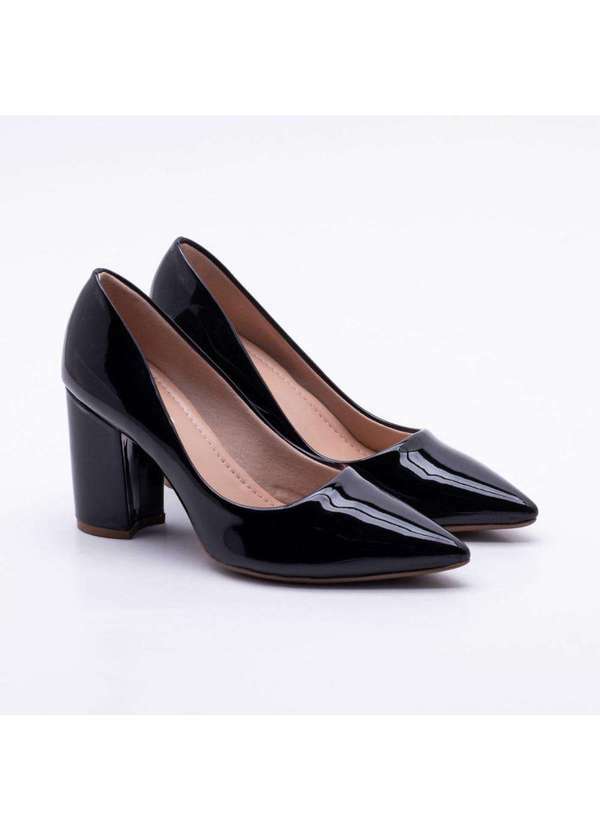 Mixage - Scarpin Mixage Verniz Preto