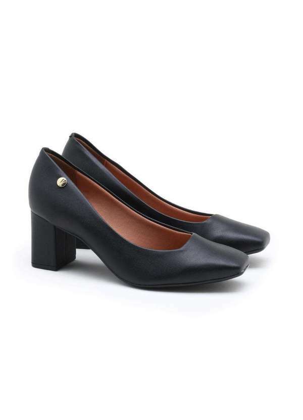Vizzano - Scarpin Vizzano Bico Quadrado Preto