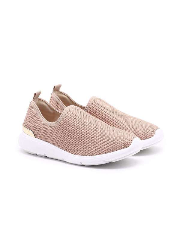 Bebecê Tênis Bebecê Slip On Knit Nude