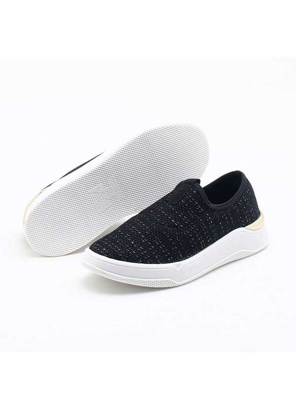 Beira Rio - Tênis Beira Rio Conforto Malha Preto 2