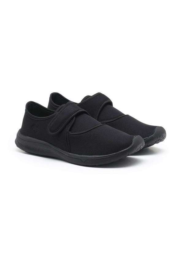 Disport' - Tênis Slip On Calce Fácil Feminino Disport Preto