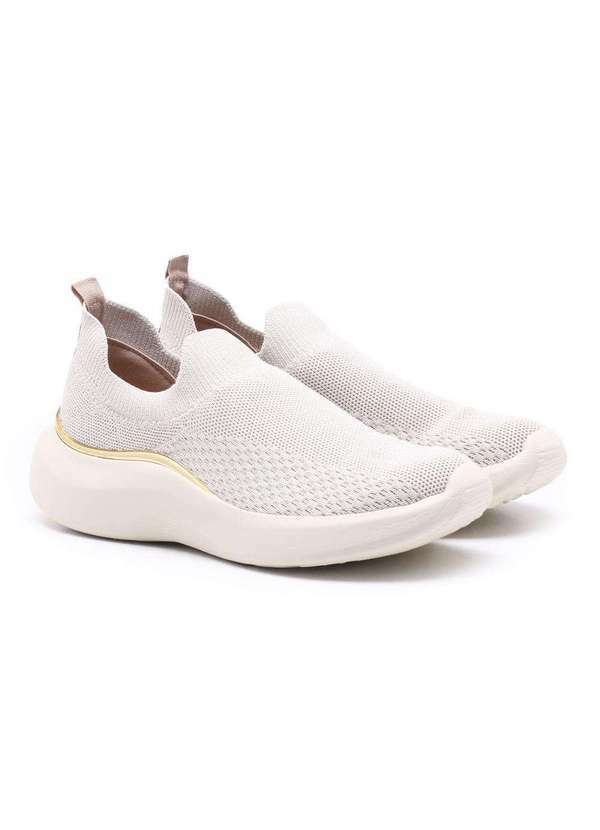 Modare - Tênis Slip On Modare Knit Creme