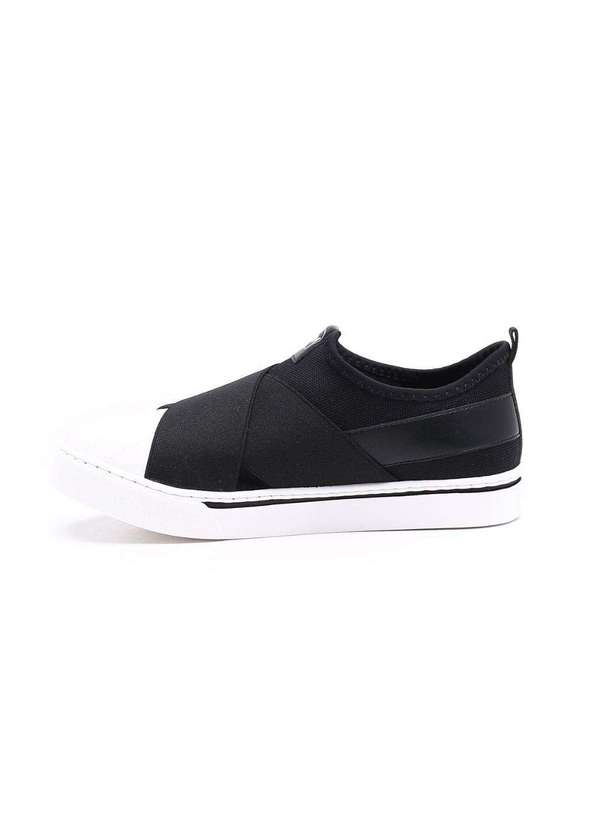 Via Marte - Tênis Via Marte Slip On Elástico Preto 5