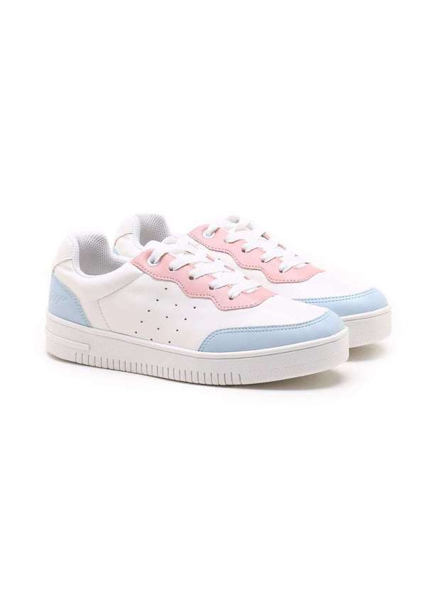 Walk Run - Tênis Walk Run Color Block Branco