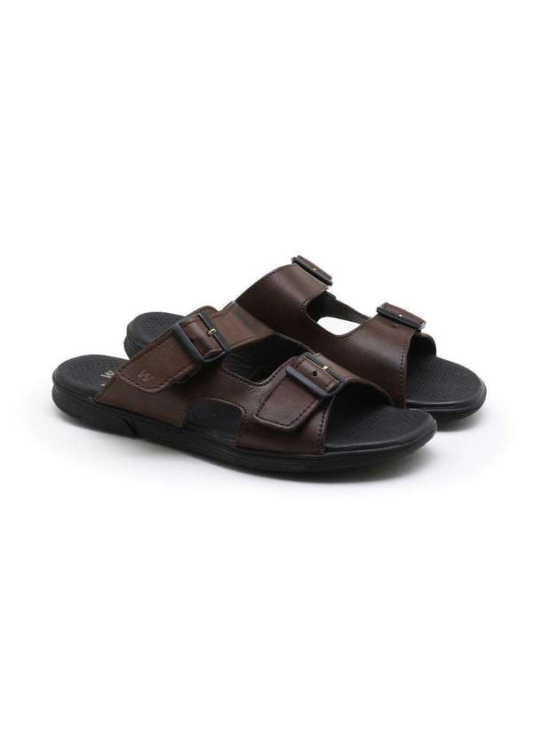 Couro Masculina Chinelo De Couro West Coast Chinelo West Coast
