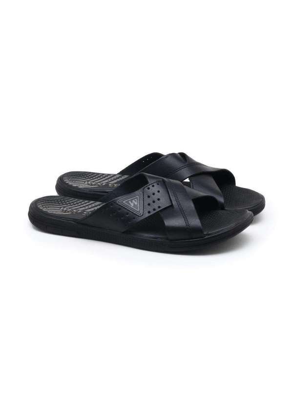 West Coast - Chinelo West Coast Manuk Couro Masculino Preto