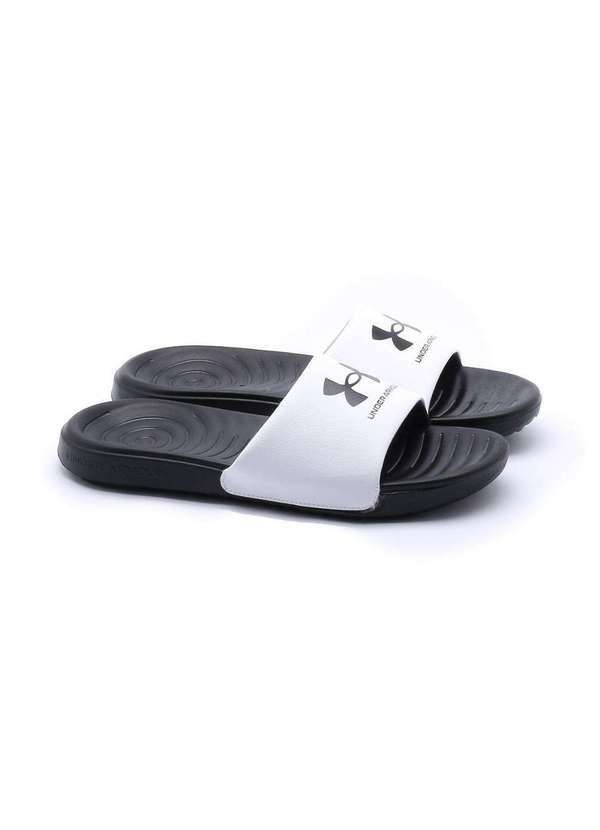Under Armour - Slide Under Armour Ansa Fix Masculino Branco