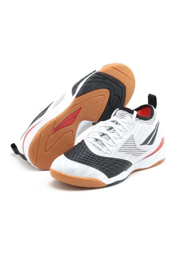 Penalty - Chuteira Futsal Penalty Max 1000 Locker Ecoknit Branco 2
