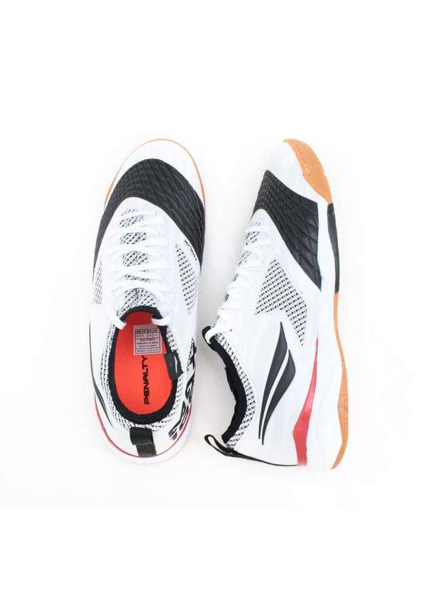 Penalty - Chuteira Futsal Penalty Max 1000 Locker Ecoknit Branco 3