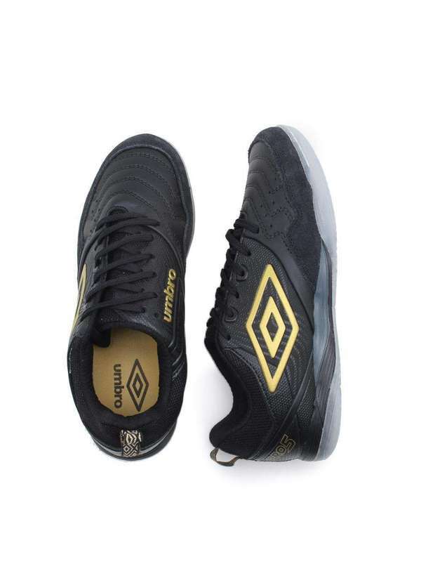 Umbro - Chuteira Futsal Umbro Pro 5 Royal Preto 3