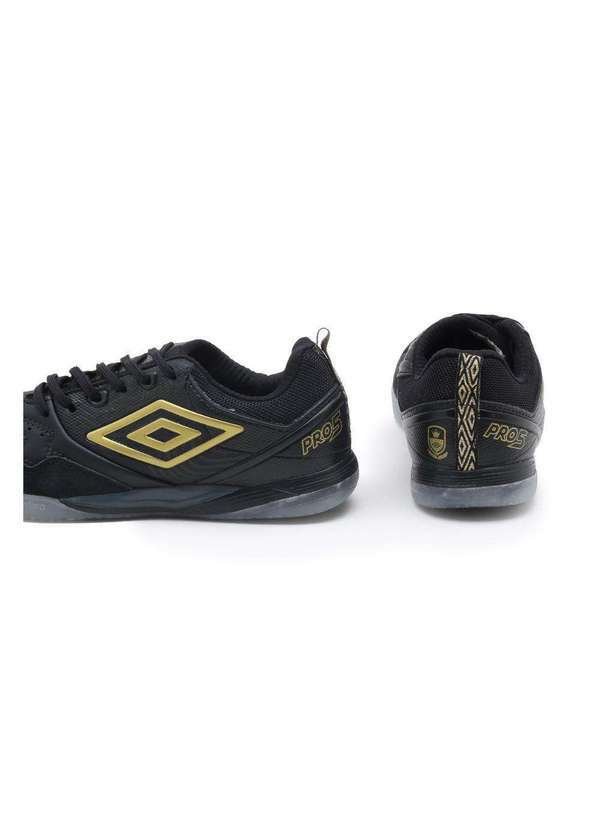 Umbro - Chuteira Futsal Umbro Pro 5 Royal Preto 4