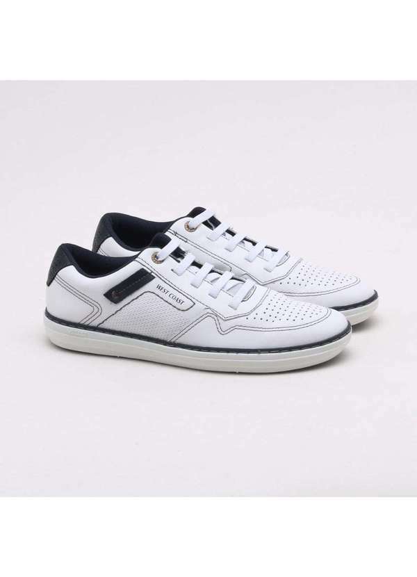 West Coast - Sapatênis West Coast Couro Masculino Branco